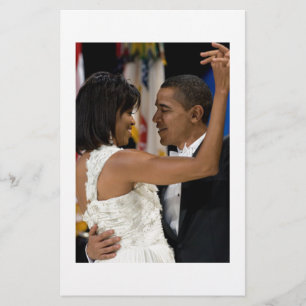 Barack en Michelle Obama Briefpapier