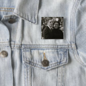 Barack en Michelle Obama Button (In situ)