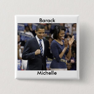 Barack en Michelle Obama Button