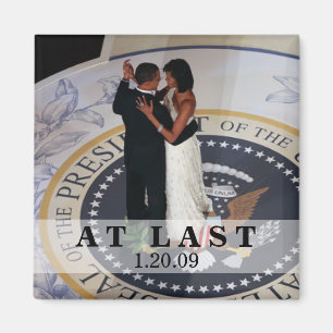 Barack en Michelle Obama Dancing Inaugural Ball Magneet