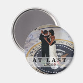 Barack en Michelle Obama dansen op Inaugural Bal Magneet (Voorkant / Achterkant)
