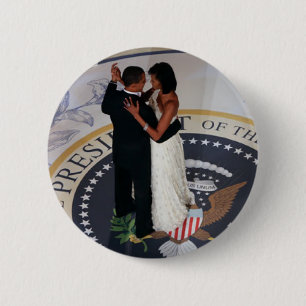 Barack en Michelle Obama dansend Inaugural Ball Ronde Button 5,7 Cm