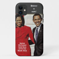 BARACK EN MICHELLE OBAMA MAKEN GESCHIEDENIS hoesje