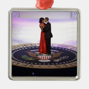 Barack en Michelle Obama Metalen Ornament