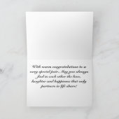 Barack et Michelle Mariage - Carte (Intérieur)