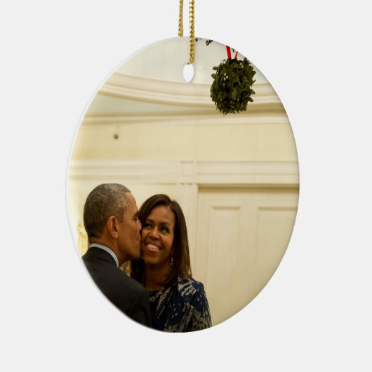 Barack et Michelle Mistletoe - Ornement du Rd (Droite)