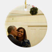 Barack et Michelle Mistletoe - Ornement du Rd (Dos)