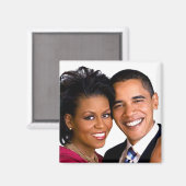 Barack et Michelle Obama Magnet (Recto/Verso)