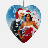 Barack et ornement de Noël de Michelle Obama (Droite)