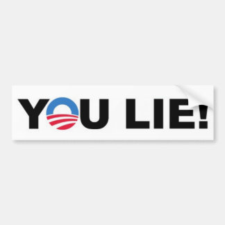 Barack Hussein Obama "JULLIE LIE!" bumpersticker