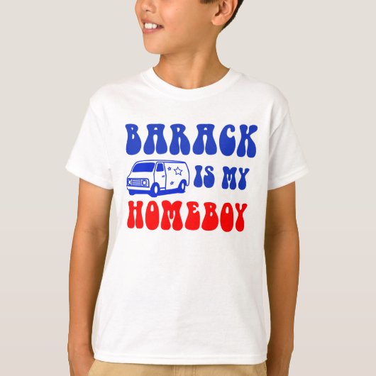 Barack is mijn homeboy t-shirt (Voorkant)