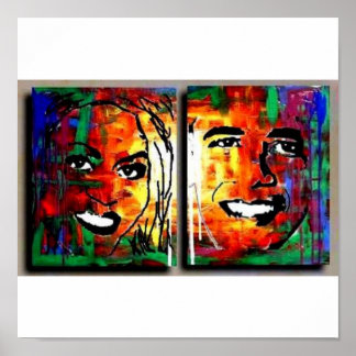 BARACK MICHELLE OBAMA BLACK PRESIDENT EERSTE LADY POSTER