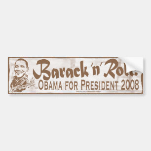 Barack N' Roll Homeboy Bumpersticker
