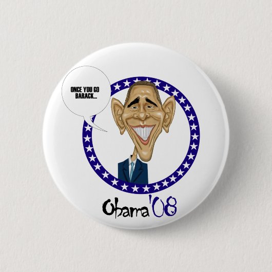 BARACK Obama'08 Ronde Button 5,7 Cm (Voorkant)
