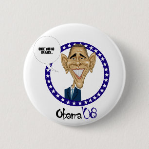 BARACK Obama'08 Ronde Button 5,7 Cm