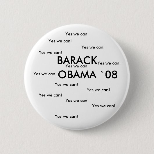 BARACK OBAMA "08 Button (Voorkant)