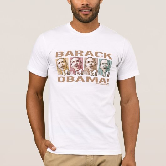 Barack Obama 2008 Afbeelding Shirt (Voorkant)