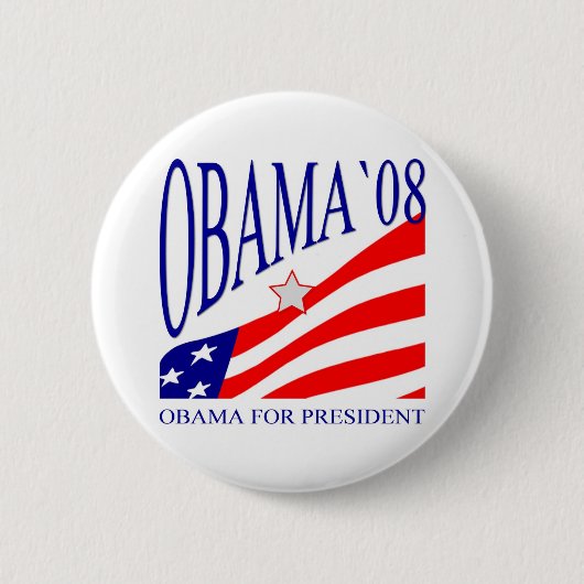 Barack Obama 2008 Ronde Button 5,7 Cm (Voorkant)