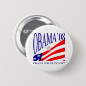 Barack Obama 2008 Ronde Button 5,7 Cm (Voorkant /achterkant)