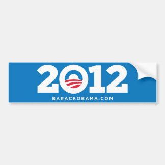 Barack Obama 2012 (blauw) Bumpersticker