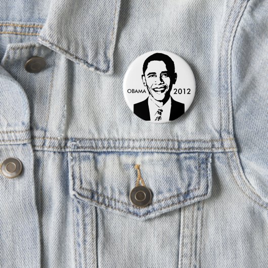Barack Obama 2012 Button (In situ)