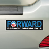 Barack Obama 2012 "Forward" Bumpersticker (Op auto)