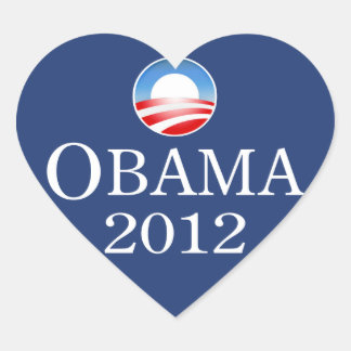 Barack Obama 2012 hart Sticker