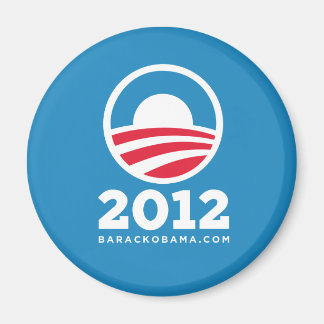 Barack Obama 2012 "O" Logo (Lichtblauw) Magneet