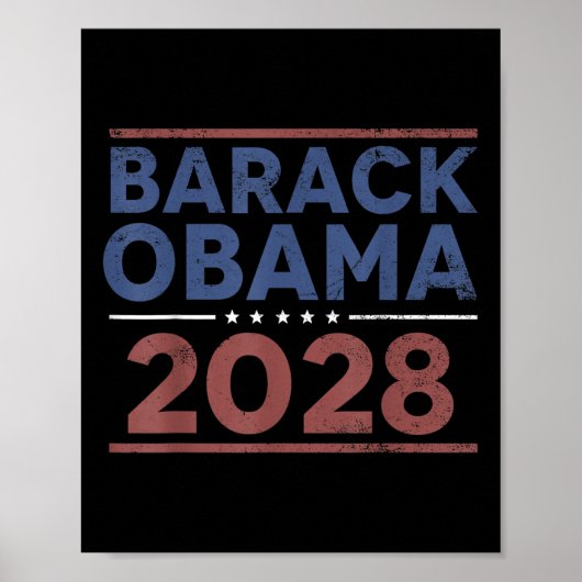 Barack Obama 2028 Poster (Voorkant)