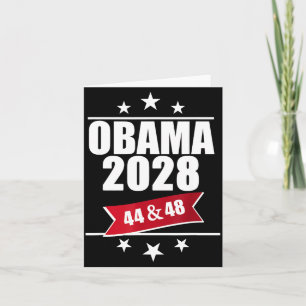 Barack Obama 2028 President Amerikaanse Vlag Pro O Kaart