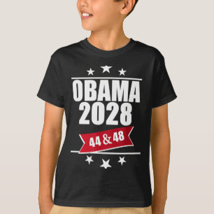 Barack Obama 2028 President Amerikaanse Vlag Pro O T-shirt