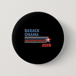 Barack Obama 2028 Voor President Patriottische Cam Ronde Button 5,7 Cm