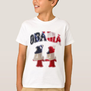 Barack Obama 44 vlag onder shirt