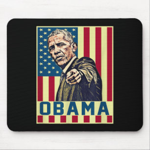 Barack Obama 44e Amerikaanse President Pop Art Vin Muismat