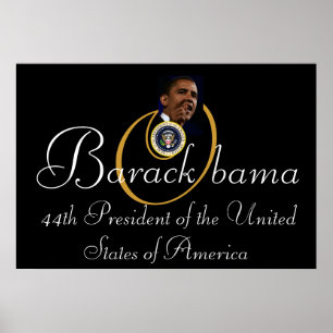 Barack Obama 44e President 52 x 35-inch herdenking Poster