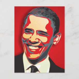 Barack Obama 44e President Briefkaart