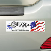 Barack Obama 44e President Bumpersticker (Op auto)