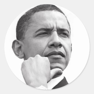 BARACK OBAMA, 44E PRESIDENT VAN DE VERENIGDE STATE RONDE STICKER