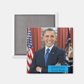 Barack Obama 44ème Président Magnet (Recto/Verso)