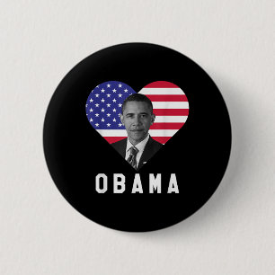 Barack Obama 44ste President van de VS Ik hou van  Ronde Button 5,7 Cm