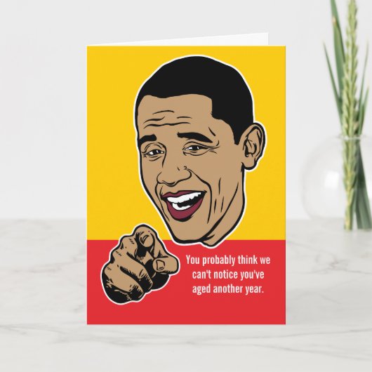 Barack Obama a personnalisé la carte (Devant)