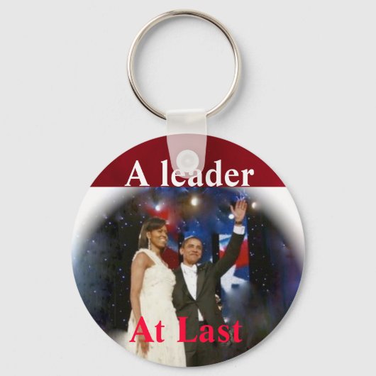 Barack Obama Amerika's leider Sleutelhanger (Voorkant)