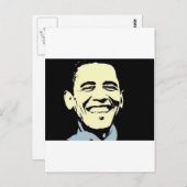 Barack Obama Art Briefkaart (Voorkant / Achterkant)