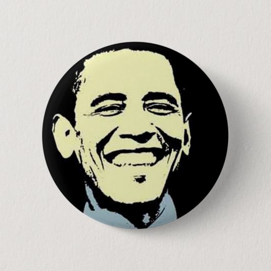 Barack Obama Art Ronde Button 5,7 Cm (Voorkant)