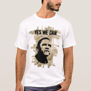 Barack Obama (beide zijden) - Rock Stencil T-shirt