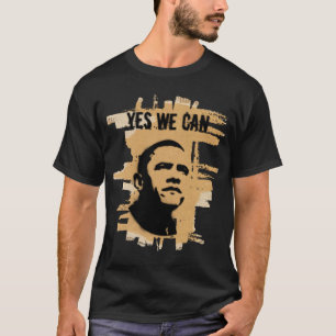 Barack Obama (beide zijden) Stencil Cardboard T-shirt