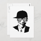 Barack Obama Bling Briefkaart (Voorkant / Achterkant)
