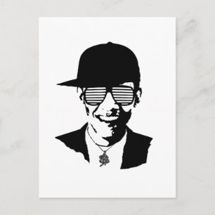 Barack Obama Bling Briefkaart