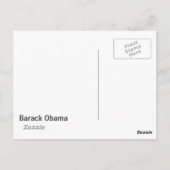 Barack Obama Briefkaart (Achterkant)