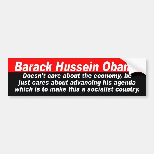 Barack Obama Bumpersticker (Voorkant)